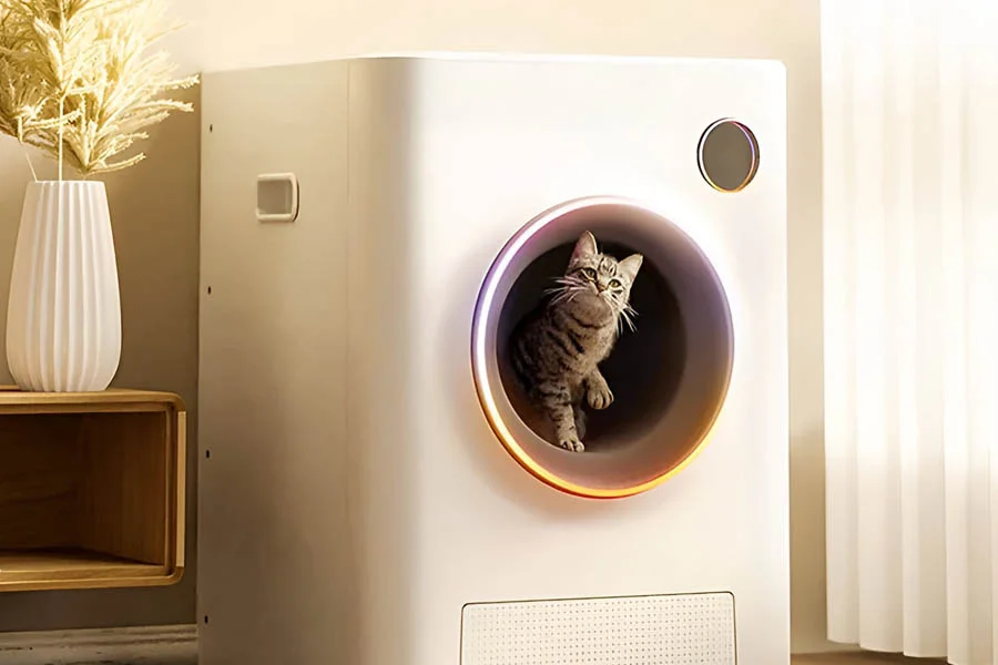 rotating cat litter box
