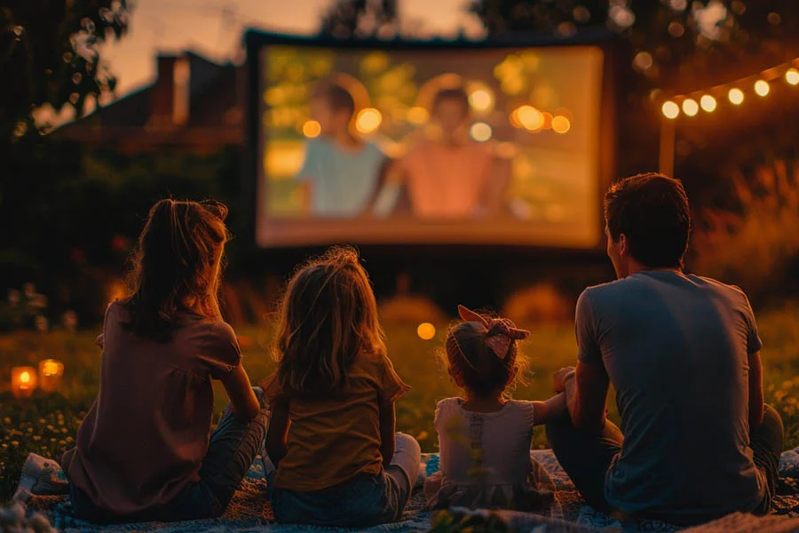 home theater system with projector